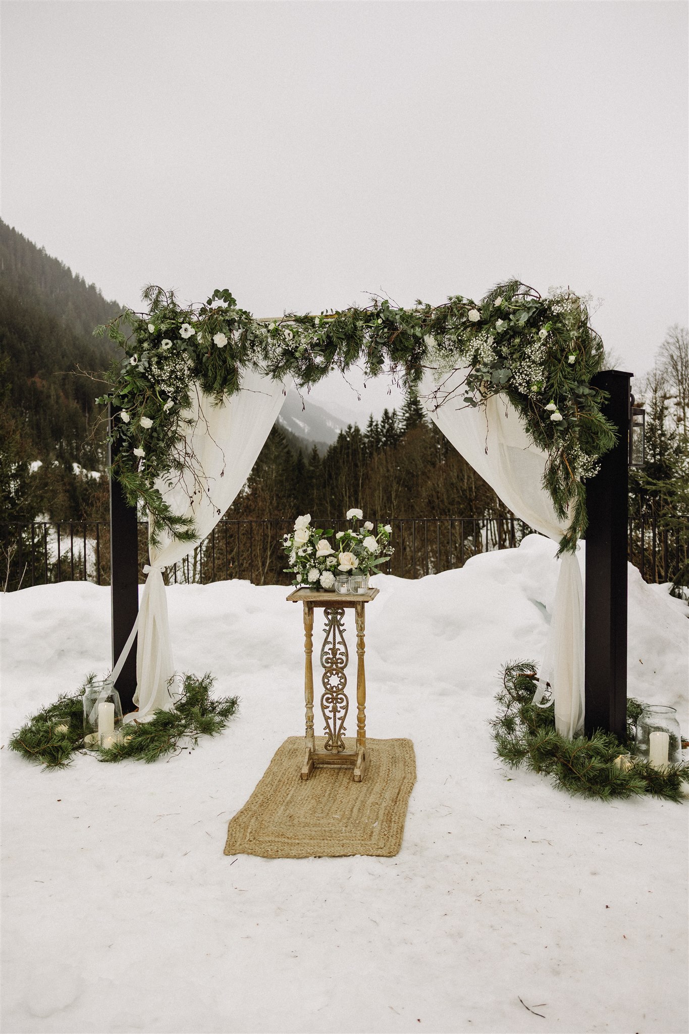 Romantische Winterhochzeit Kitzbühler Alpen
